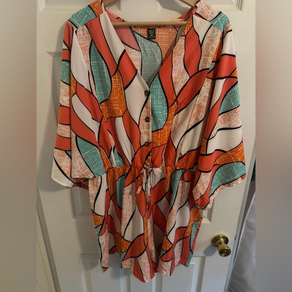 Colorful Abstract Patterned romper - Picture 1 of 1